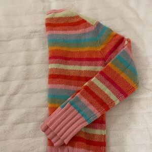 Colorful striped fitted sweater